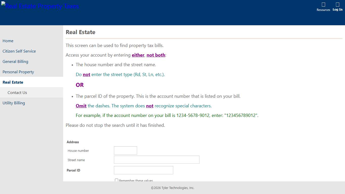 Real Estate Property Taxes