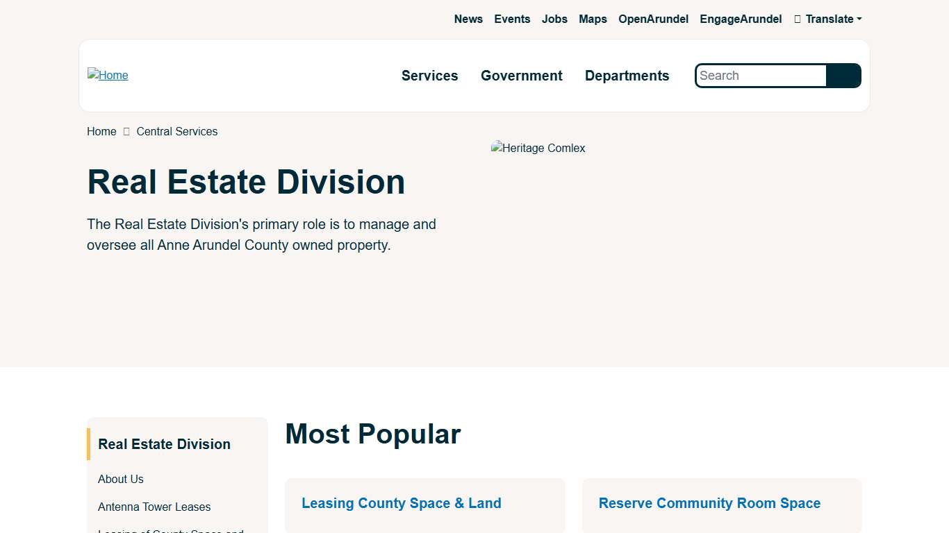 Real Estate Division Anne Arundel County Government